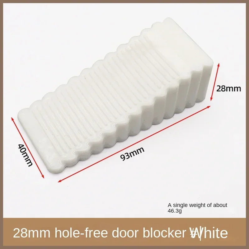 Reusable Door Stops Rubber Door Stoppers Safety Bumpers Home Improvement Offices Storms Rear Retainers Stopper Front Stoppper Peaceful Pleasures Health and Wellness L-white