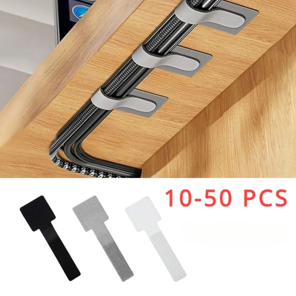 Cable Organizer Self-adhesive Plastic Flanges Adjustable Storage Color Markers Strap Zip Ties Fastener Wire Holder Tools Wiring Peaceful Pleasures Health and Wellness