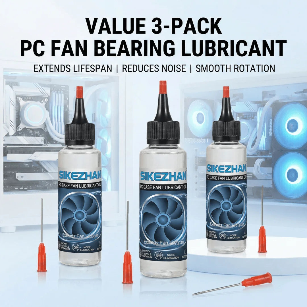 PC Fan Lubricant Oil for Computer Case CPU GPU Cooler Bearing. Silent Noise Reduction. Anti-Rust Long-Lasting Maintenance Fluid Peaceful Pleasures Health and Wellness