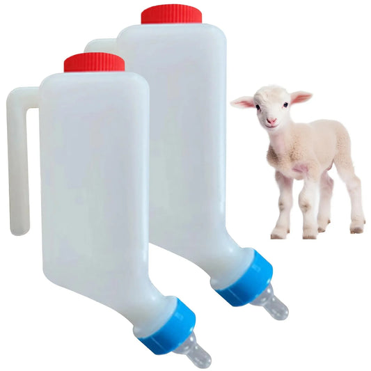 800ml Hanging Lamb & Calf Feeding Bottle with Scale – 2 Pack Animal Feeding Bottle Peaceful Pleasures Health and Wellness As shown One Size