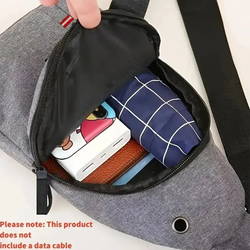 Men's and women's adjustable breast pockets, single-shoulder diagonal cross Oxford fabric breast pockets Peaceful Pleasures Health and Wellness