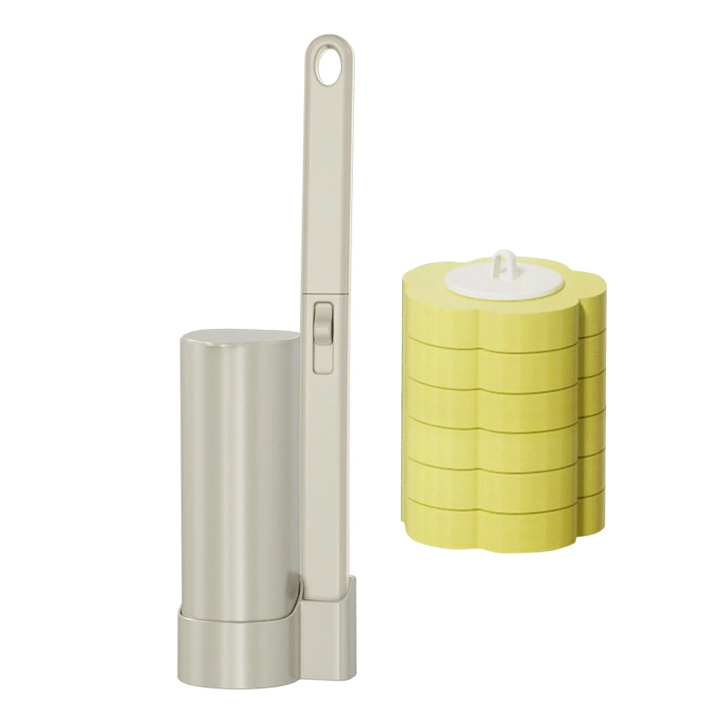 Disposable Toilet Brush Kits With 6 Toilet Brush Refills Convenient Contact-Free Toilet Brush For Home Hotel Cleaning Products Peaceful Pleasures Health and Wellness 03