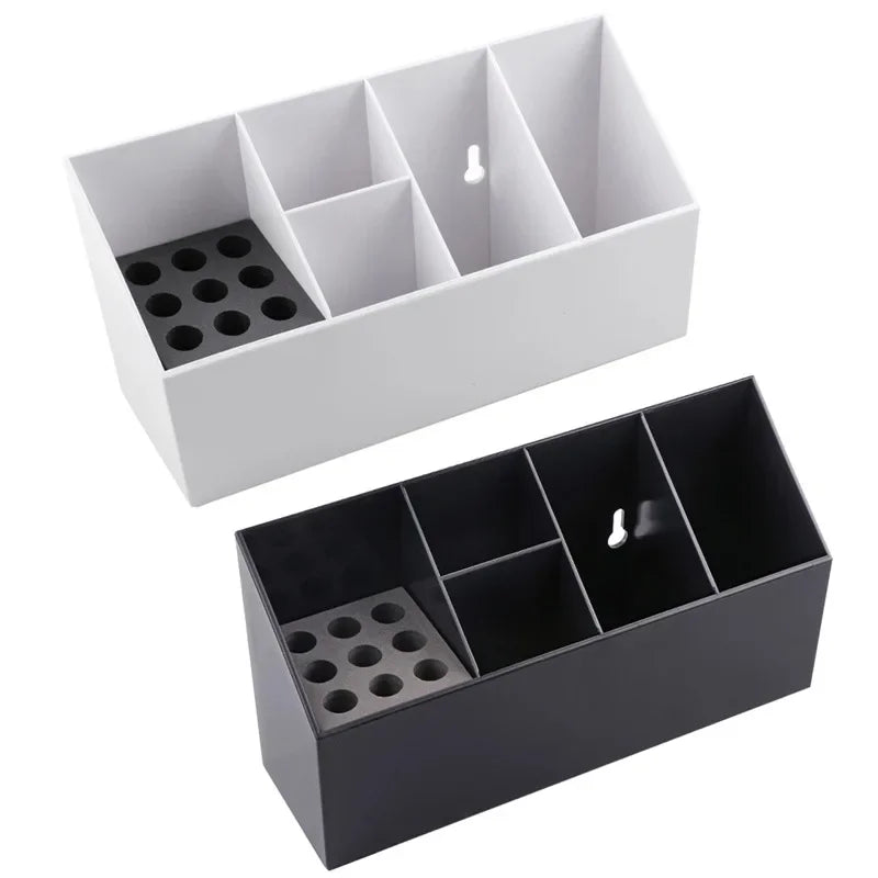 Barber Hairdressing Tool Organizer Box – Scissors & Comb Rack