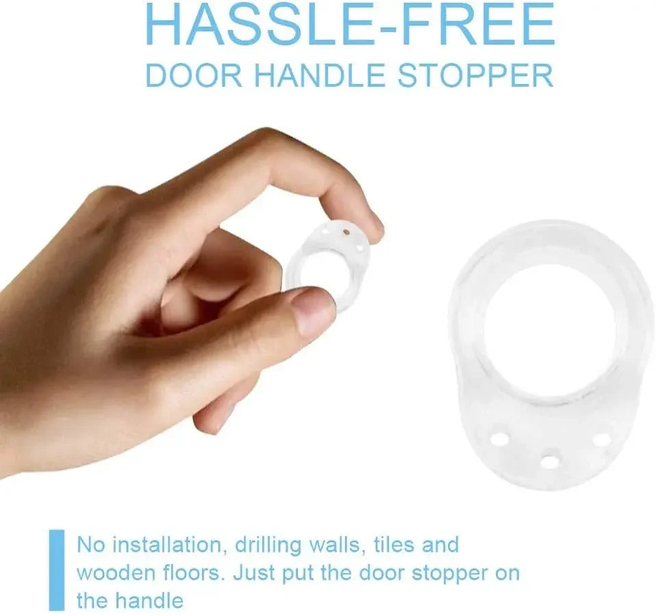 Transparent Silicone Door Stop Wall Protector – Baby Safety Silicone Door Stopper Peaceful Pleasures Health and Wellness