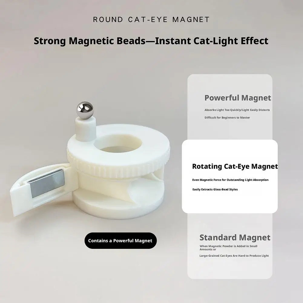 Rotating Cat Eye Nail Magnet Tool – DIY Gel Polish Nail Art Peaceful Pleasures Health and Wellness