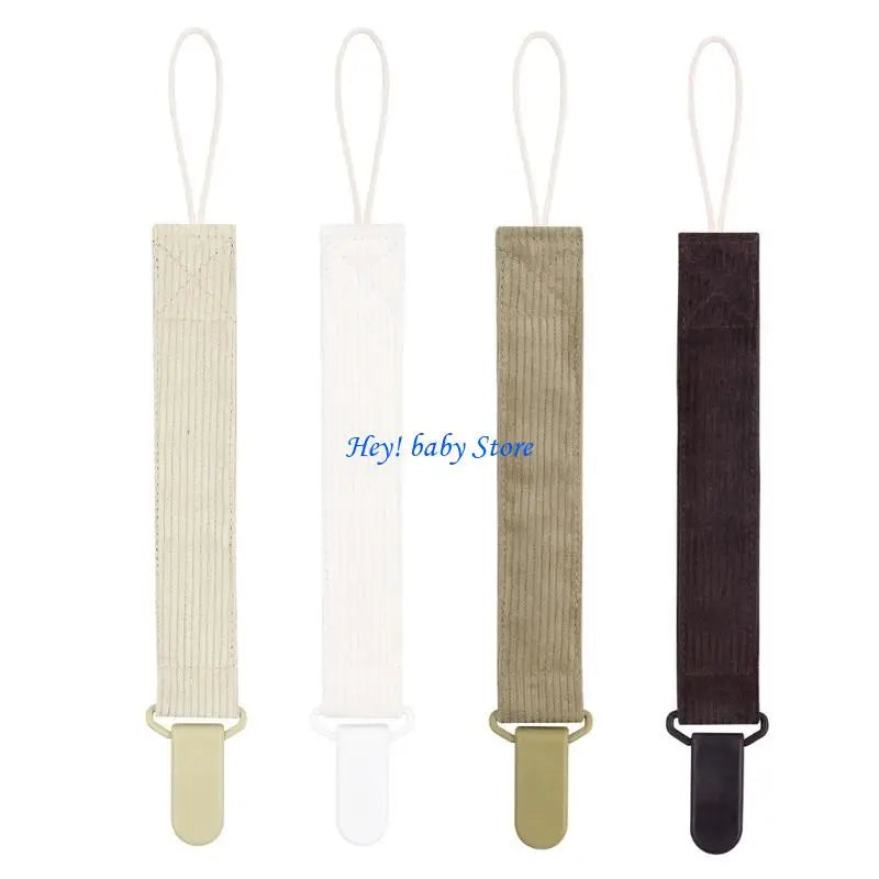 Baby Pacifier Chain Clip Holder Strap – 4 Pack for Newborns