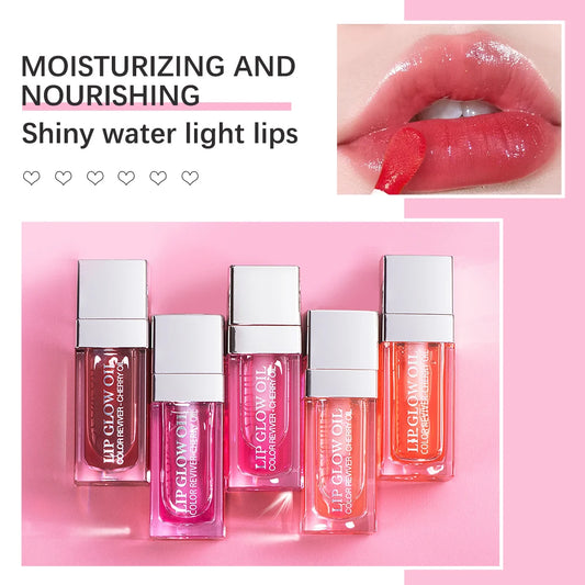 Moisturizing Lip Oil Plumping Lip Gloss Makeup Sexy Plump Lip Glow Oil Tinted Lip Plumper Clean Moisturizer Crystal Brighten Rep Peaceful Pleasures Health and Wellness