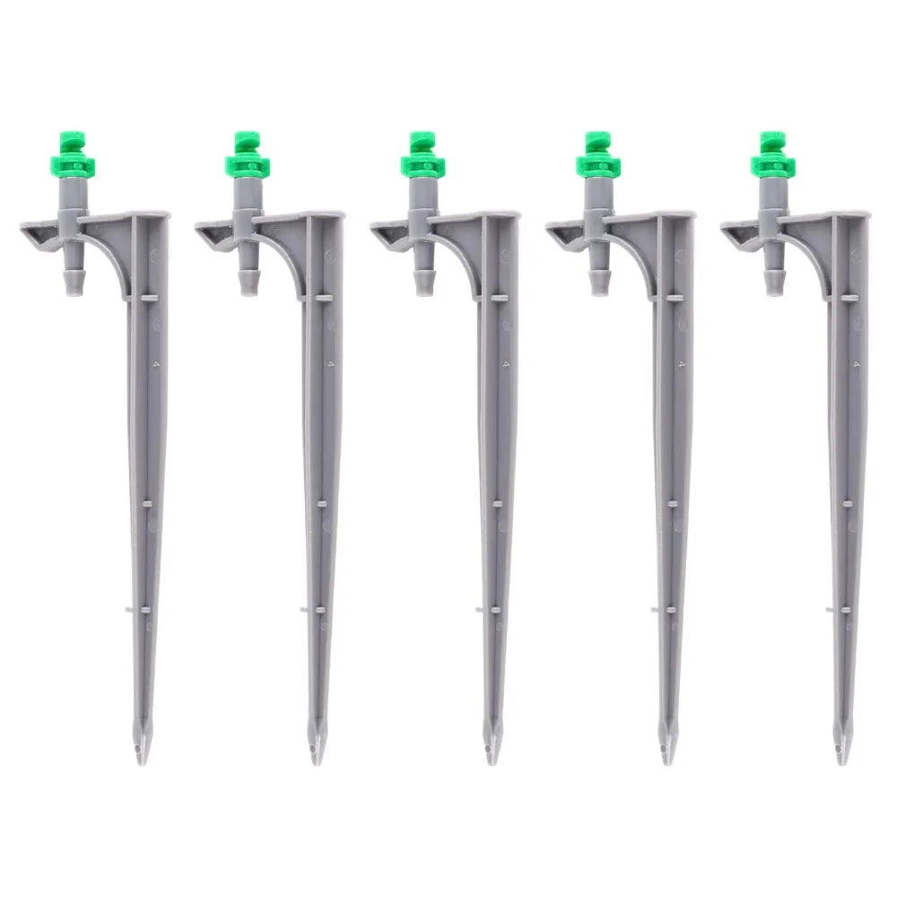 20-Pack Drip Irrigation Emitters 90/180/360° with Ground Stake