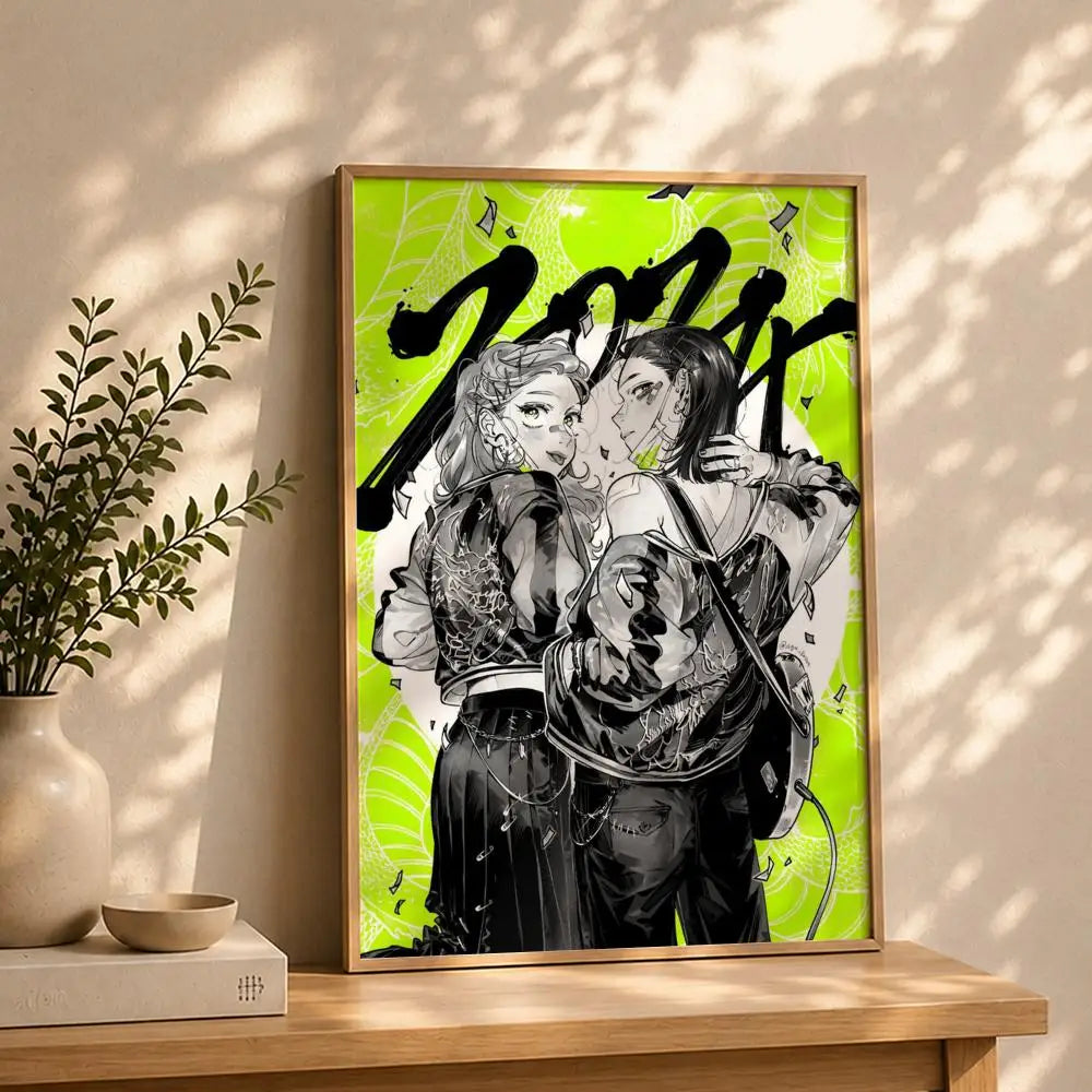 Koga Mitsuki Artist Poster | HD Self-Adhesive Waterproof Wall Art Wall Art Poster Peaceful Pleasures Health and Wellness White5 40X50cmNoframe