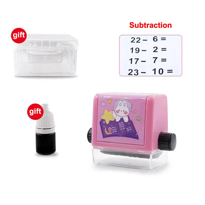 Addition Subtraction Roller Stamps Multiplication Division Exercise