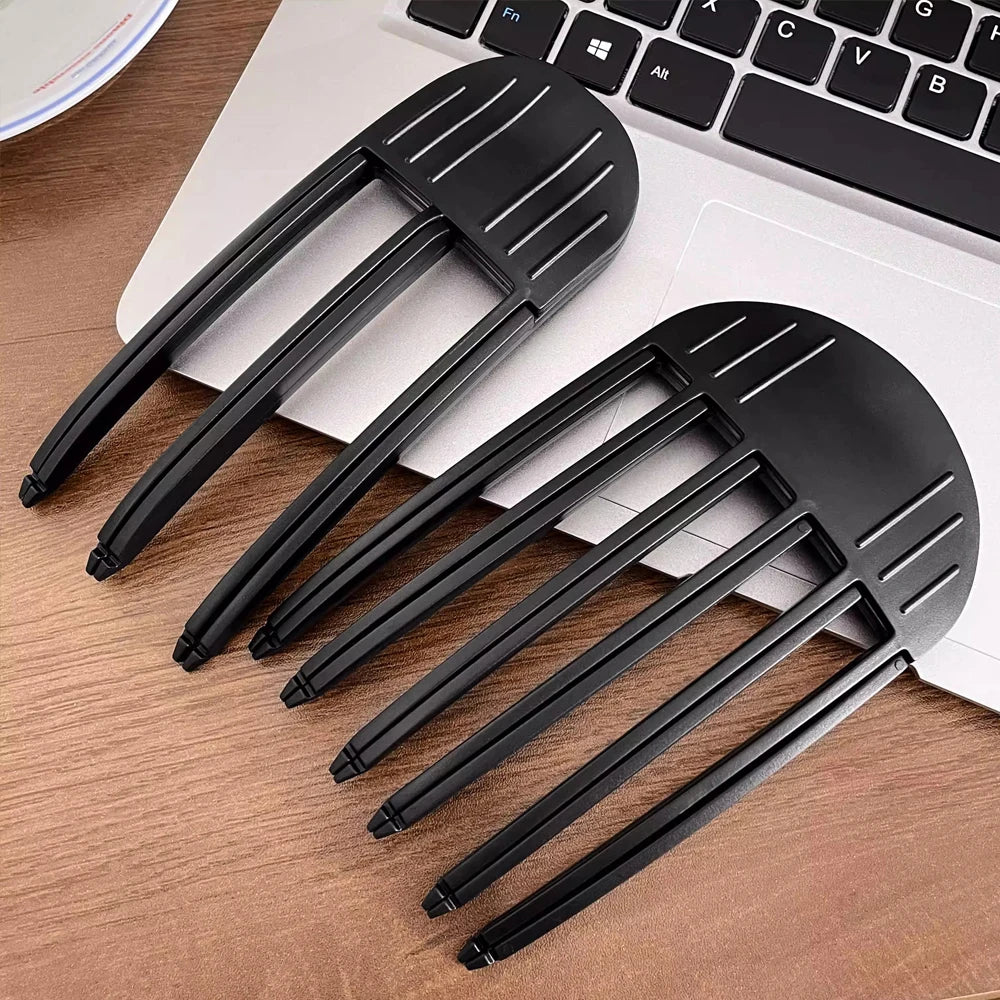 1/2Pcs Simple Fluffy Hair Roots Clips No Heat High Vertex Hair Curler Styling Fluffiness Women Men Volume Wind Sculpting Comb Peaceful Pleasures Health and Wellness 2pcs Black