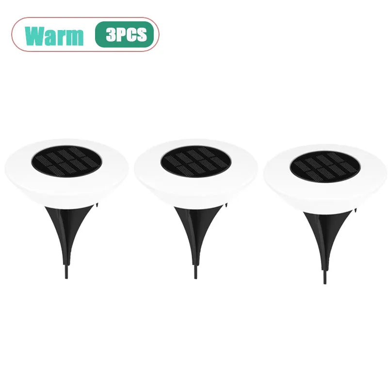 10-Pack Solar Outdoor Path Lights – IP65 Waterproof Spike Lamps
