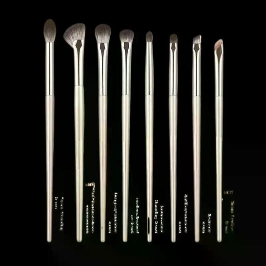 8pcs Eye Makeup Brushes Set Detail Eyeshadow Brush Makeup Brush Ultra Soft Eyeshadow Eyeliner Makeup Tool Peaceful Pleasures Health and Wellness