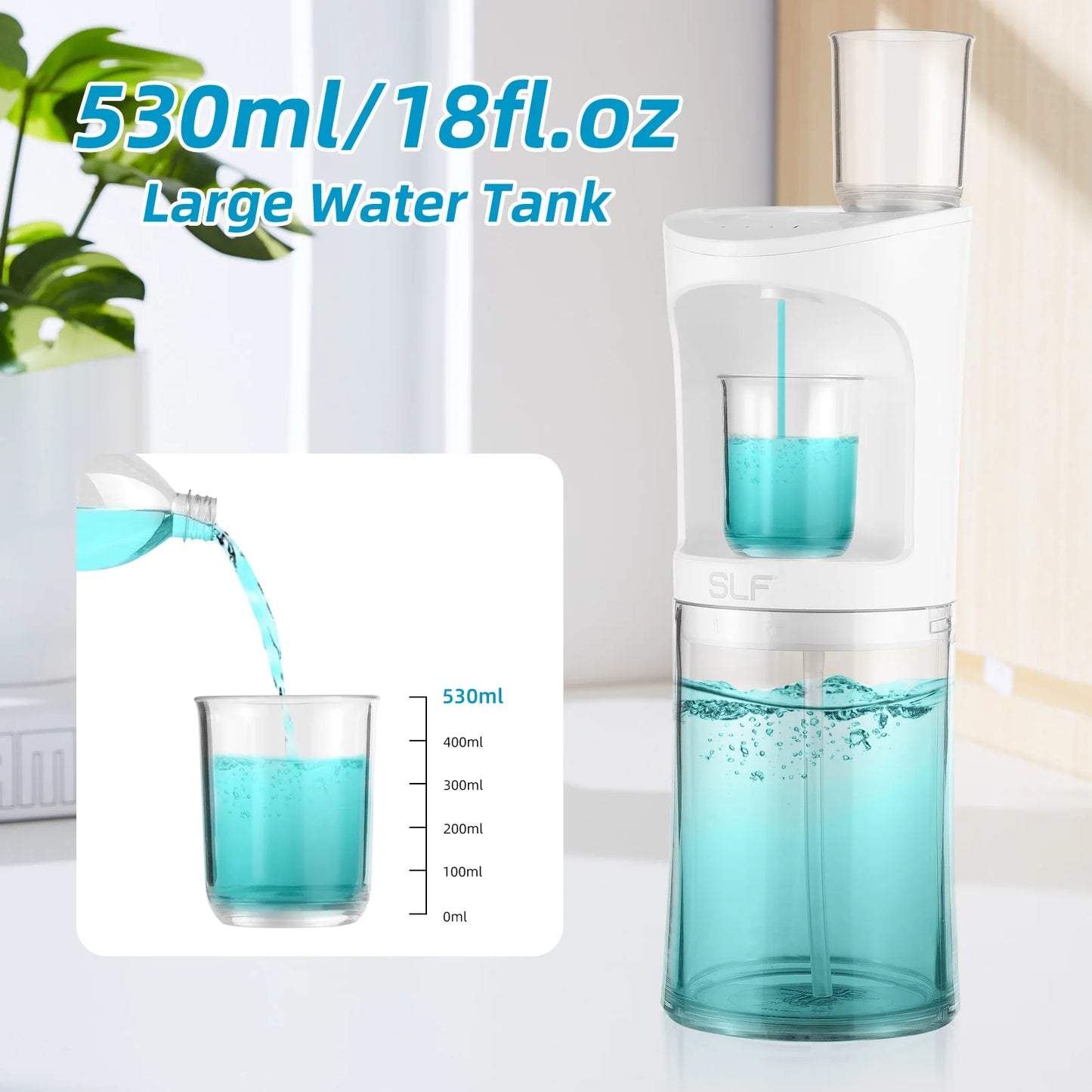 Touchless Automatic Mouthwash Dispenser | 18oz USB Rechargeable