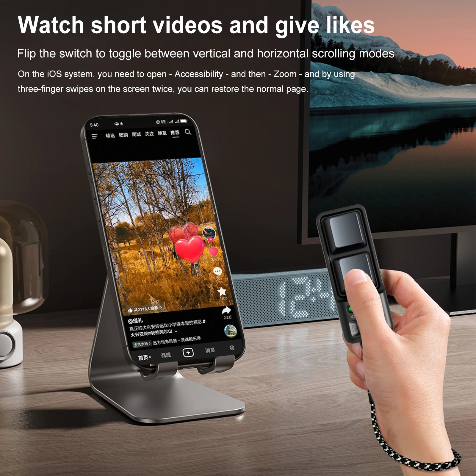 Bluetooth Scrolling Ring – Page Turner & Selfie Remote Control Peaceful Pleasures Health and Wellness