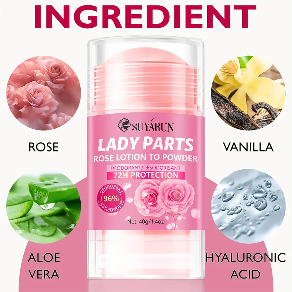 SUYARUN Rose Deodorant Stick – Hands, Feet & Armpits Freshness