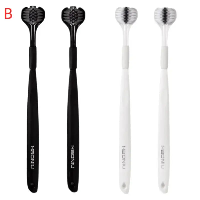 1/2/4/6pcs U-Shaped Three-Sided Toothbrush With Soft Bristles | 3D All-Around Soft-Bristle Cleaning Brush | Dental Care Peaceful Pleasures Health and Wellness 4pcs B