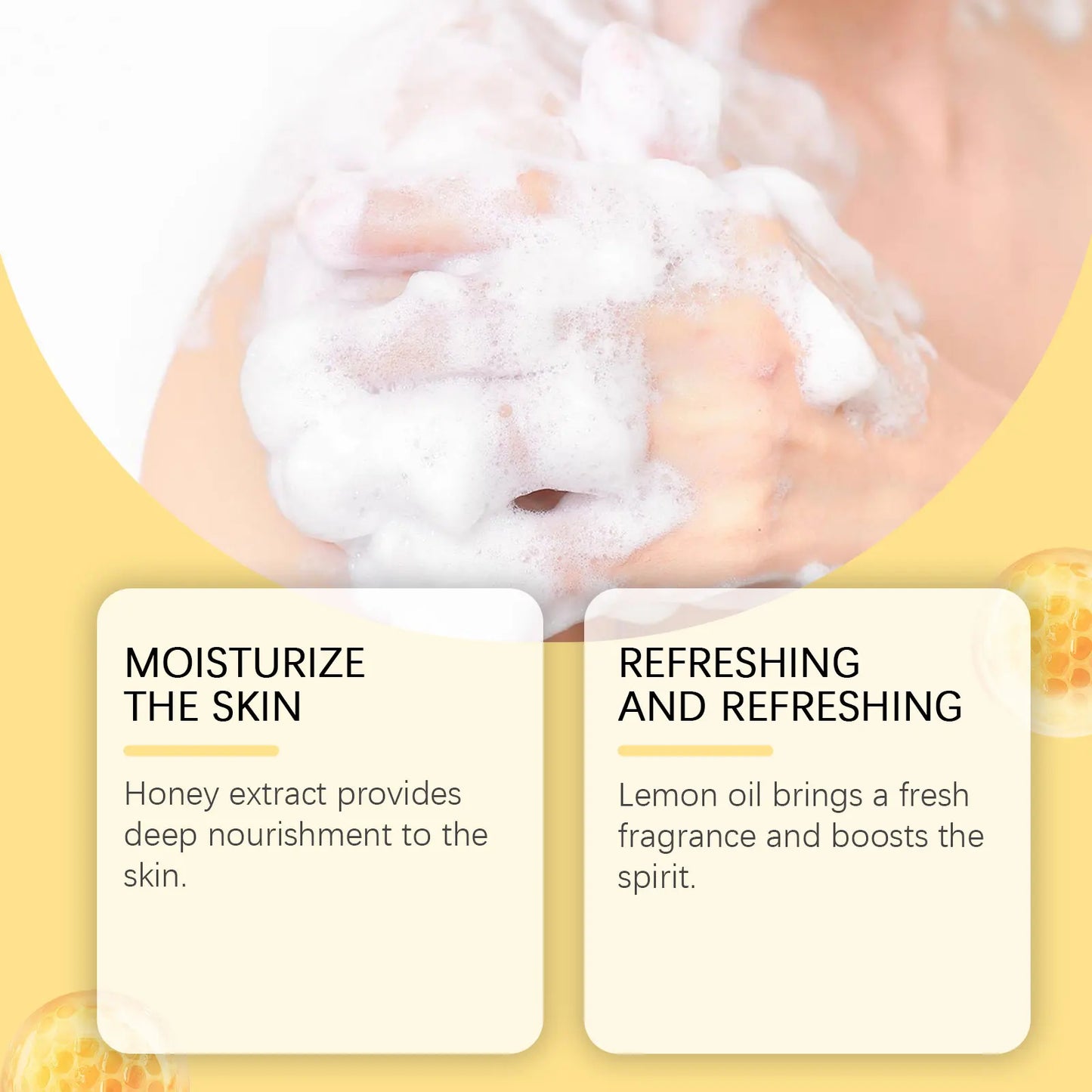 OUHOE Lemon Body Soap – Oil Control, Anti-Acne & Deep Cleanse