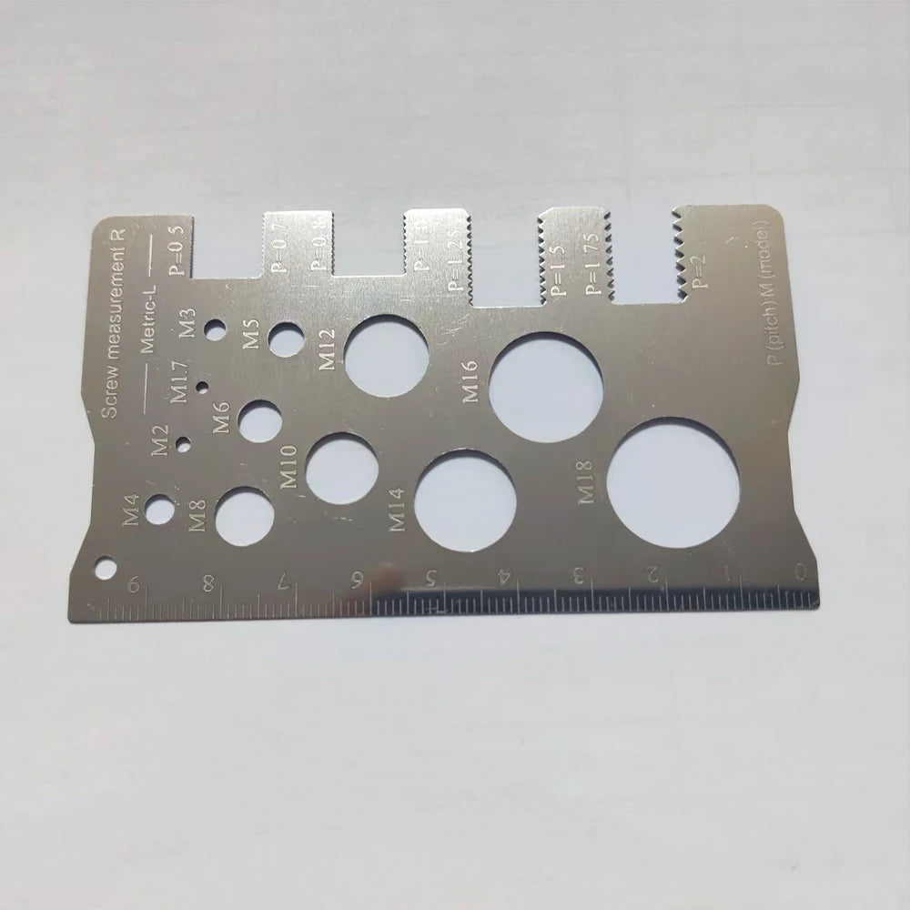Screw Thread Pitch Gauge | Metric & Imperial Bolt Measuring Tool