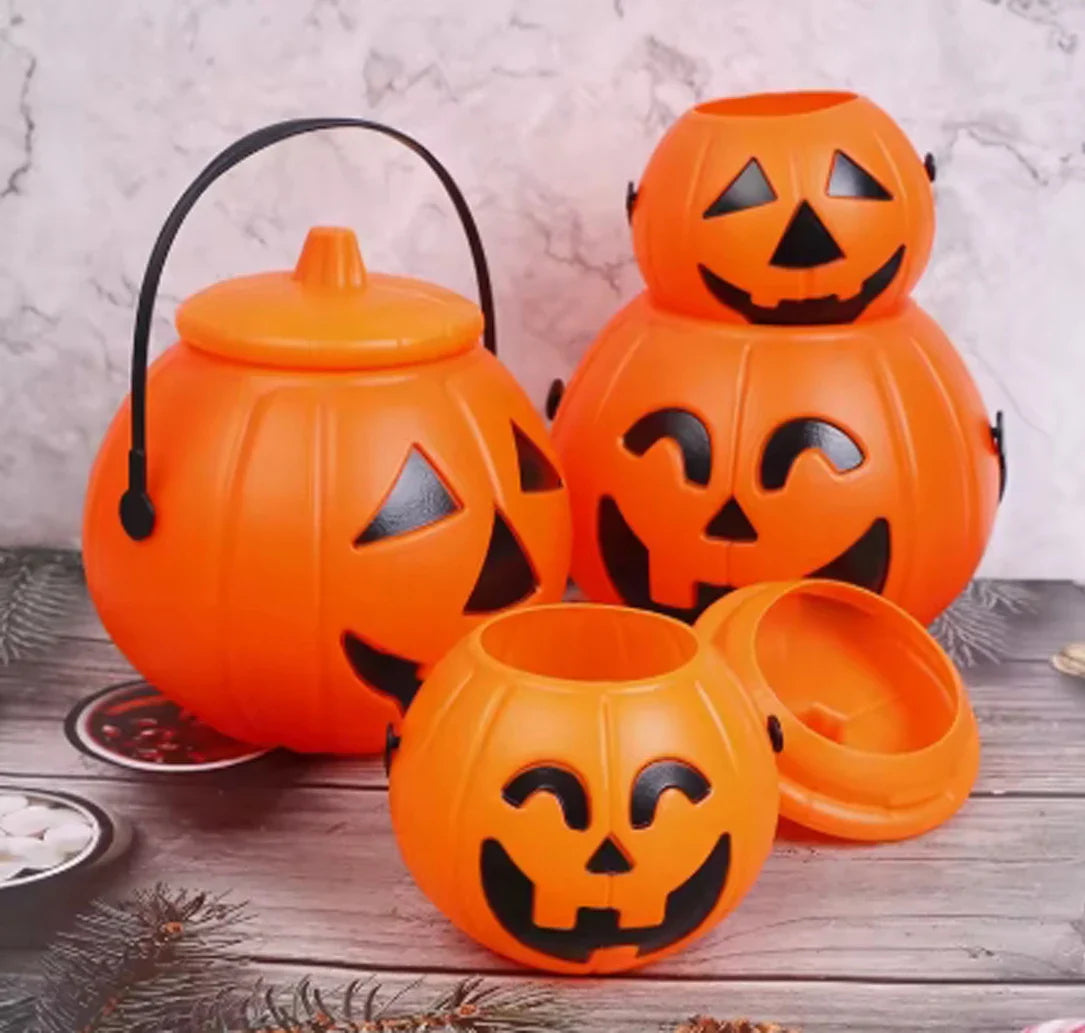 Halloween Pumpkin Candy Bucket | Trick-or-Treat Bag