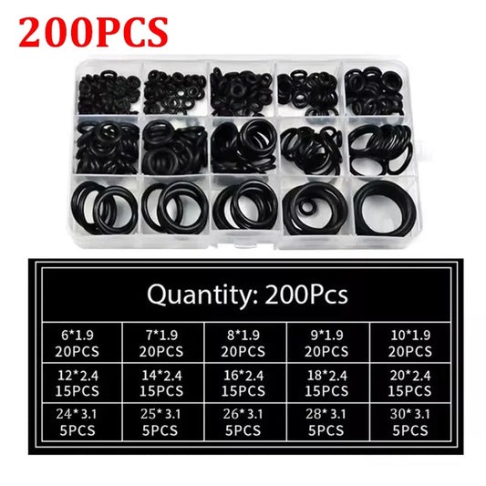 Rubber O Ring Gaskets Seal Nitrile Bands Pressure O-rings Repair Peaceful Pleasures Health and Wellness 200pcs