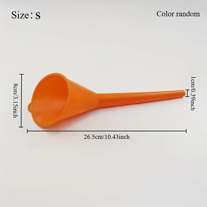 Car Long Stem Funnel Oil Fuel Filling Tools Anti-splash Plastic