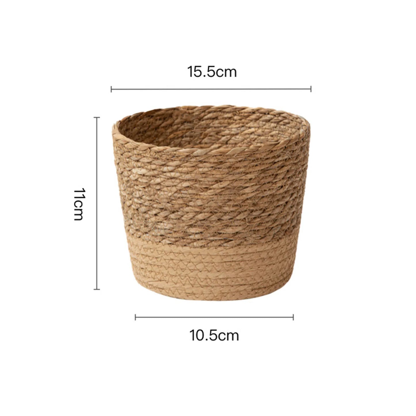 Handmade Rattan Wicker Woven Planter Basket | Flower Pot Storage