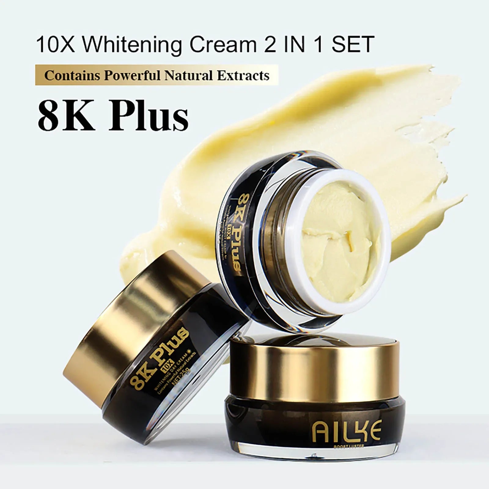 AILKE Whitening Face Cream with Collagen & Glutathione – Day & Night Peaceful Pleasures Health and Wellness