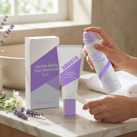 Smooth Body Hair Removal Kit Painless Removal Effective Repair After Shave Discomfort Easy Operate Full Body Use Hair Remove Set Peaceful Pleasures Health and Wellness
