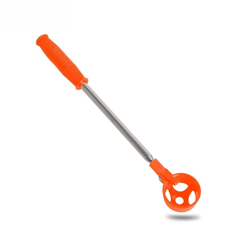 Golf Ball Retriever for Water Telescopic Portable Golf Ball Picker Steel Golf Ball Pick Up Grabber With Automatic Locking Scoop Peaceful Pleasures Health and Wellness orange