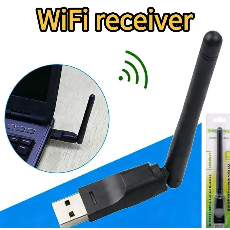 150Mbps Mini USB WiFi Adapter MT7601 Wireless Network Card wifi Receiver Dongle 802.11 b/g/n for Desktop Laptop Windows 2.4G Peaceful Pleasures Health and Wellness