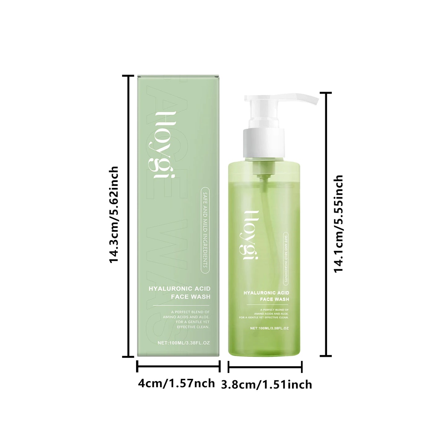 Hyaluronic Acid Cleansing Gel – Hydrating Pore-Cleaning Face Wash