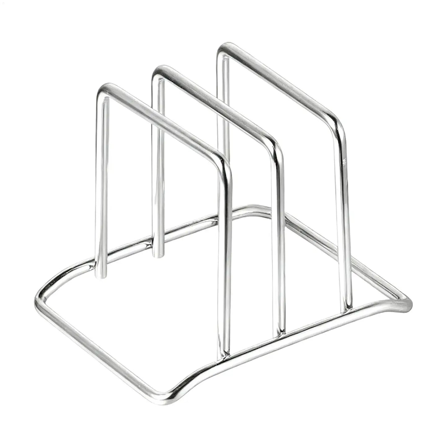 Stainless Steel Cutting Board & Pot Lid Organizer Rack