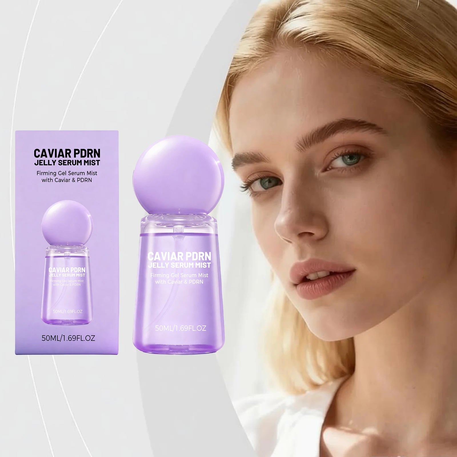 Collagen Peptide Jelly Essence Mist Spray Smooths Moisturize Dry Lines Nourish Hydrating Soft Facial Pores Skin Serum Spray 50ml Peaceful Pleasures Health and Wellness