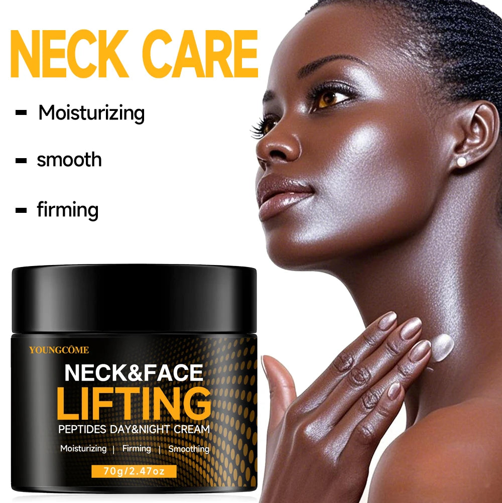 Neck & Face Lifting Peptides Neck Facial Cream Moisturiser Anti aging Firming Smoothing Neck Skin Care Repair Fade Fine Lines Peaceful Pleasures Health and Wellness