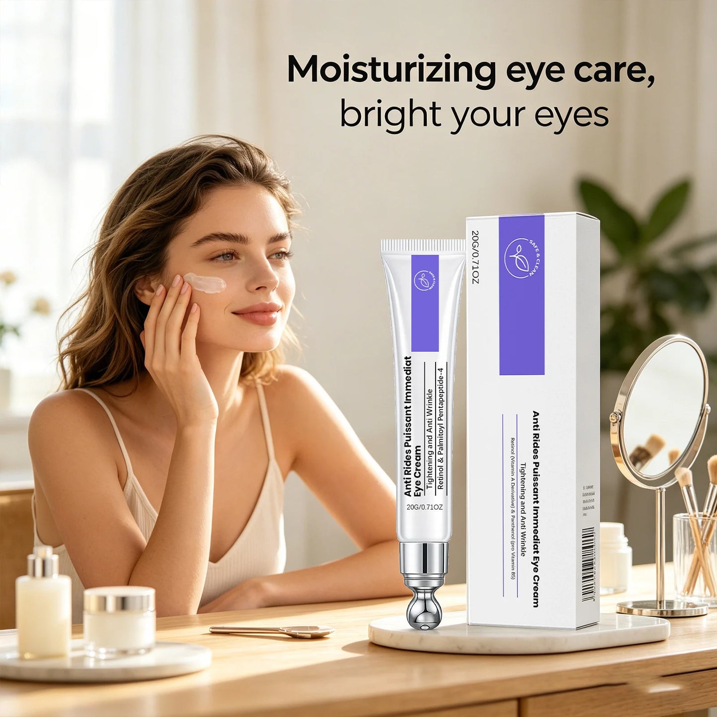 Retinol Eye Cream – Anti-Wrinkle, Firming & Moisturizing 20g Retinol Eye Cream Peaceful Pleasures Health and Wellness