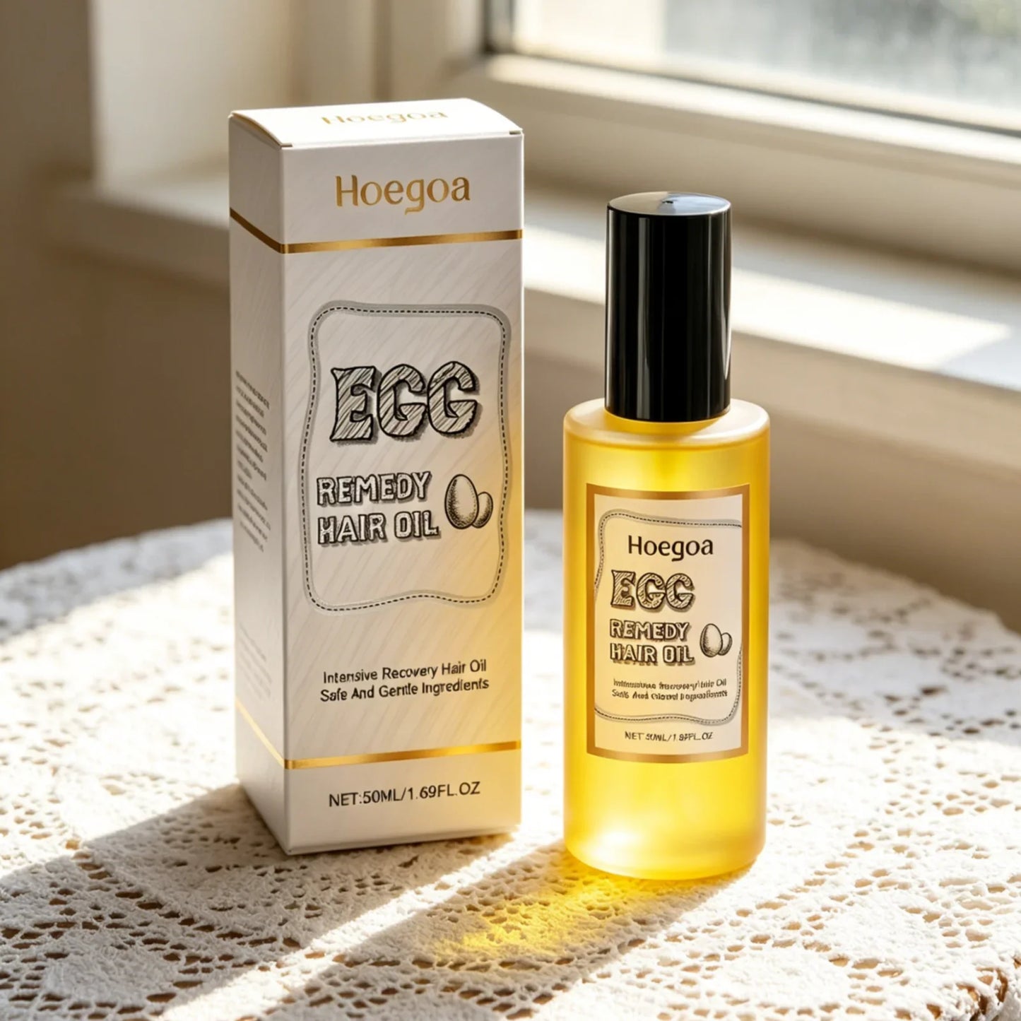 Hoegoa Egg Remedy Hair Oil – Frizz Repair & Nourishing 50ml