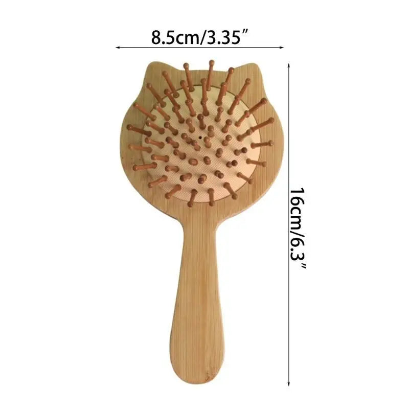Baby Bamboo Hair Brush & Comb – Newborn Head Massager