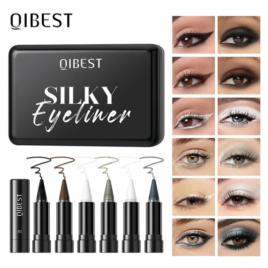 6-Color Glitter Eyeliner Pen Set | Waterproof Matte Shimmer Glitter Eyeliner Set Peaceful Pleasures Health and Wellness