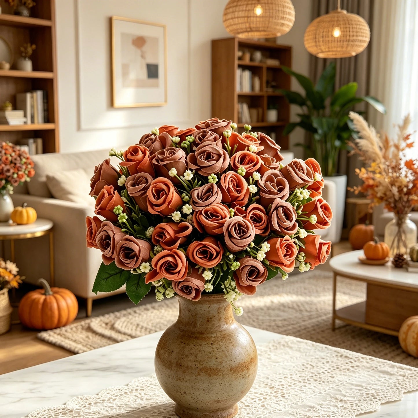 Silk Artificial Flower Bouquet | Wedding, Home & Garden Decor