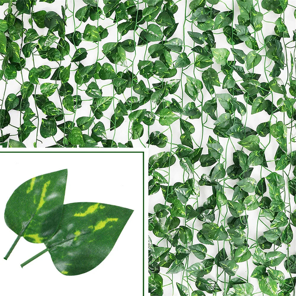 Artificial Ivy Vine Garland – Silk Hanging Leaves for Weddings