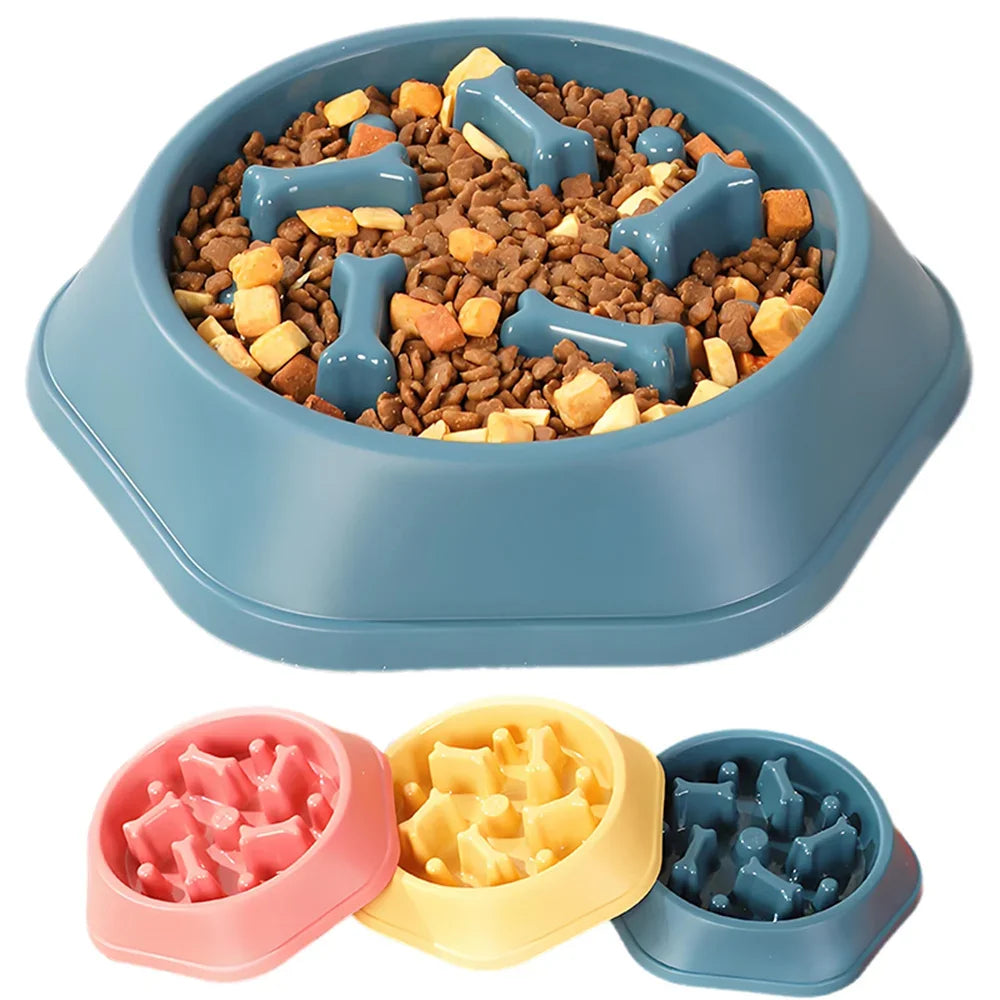 Slow Feeder Dog Bowl – Anti-Slip Maze Puzzle for Small & Medium Dogs