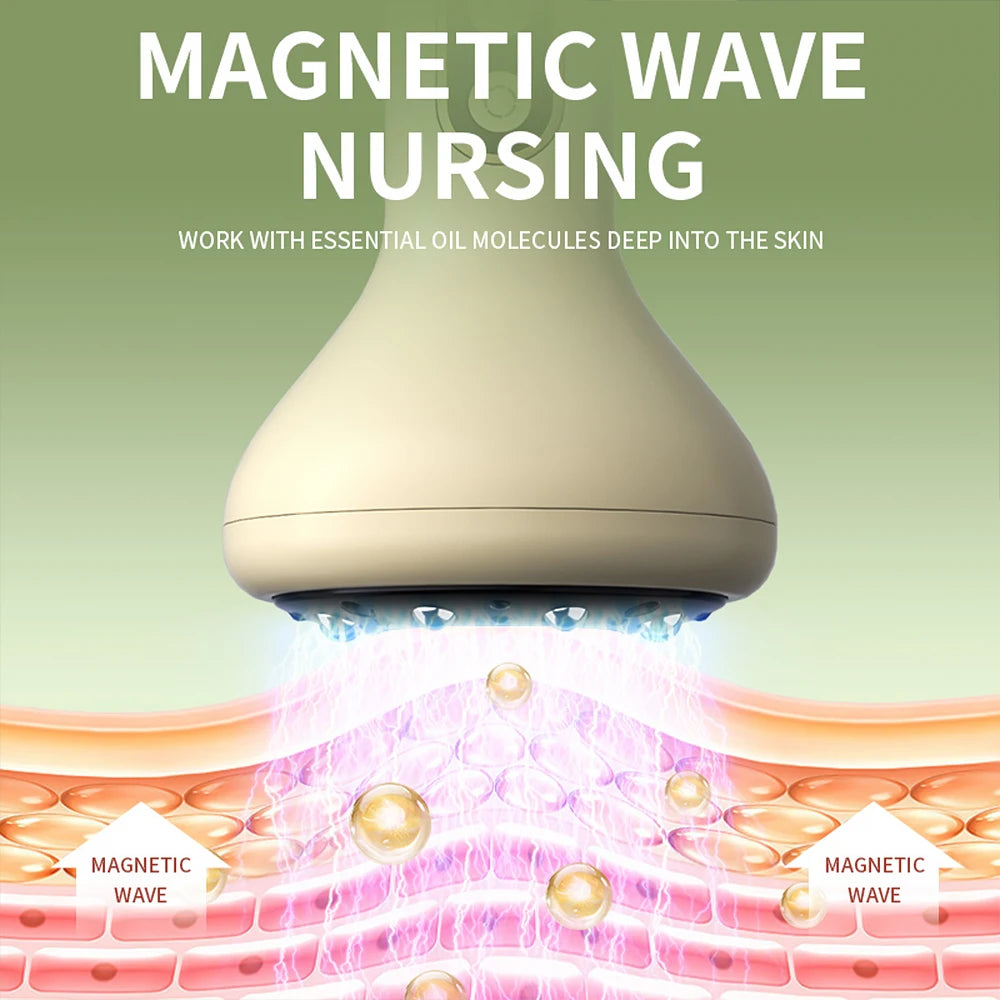 Electric Cupping Device Rechargeable Suction Cup Cellulite Massage Cordless Vacuum Massage Jars with Heat Gua Sha Tool 9 Levels Peaceful Pleasures Health and Wellness