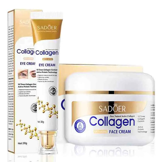 SADOER Collagen Face Cream – Hydrating & Firming Moisturizer Collagen Face Cream Peaceful Pleasures Health and Wellness Face Cream Eye Cream