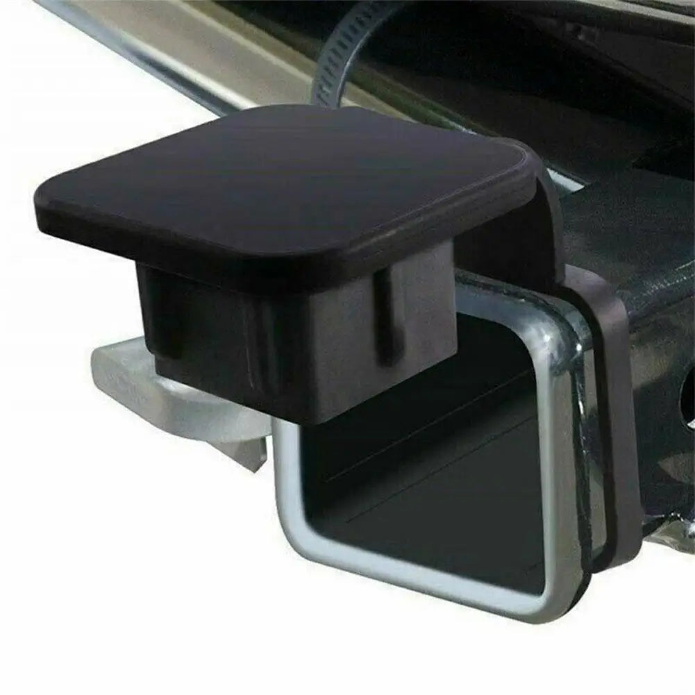 Tow Plug Tube Cap Protector Waterproof Trailer Hitch Cover Dustproof 2 Inch Receiver Auto Square Plug Tow Hook Cover Peaceful Pleasures Health and Wellness