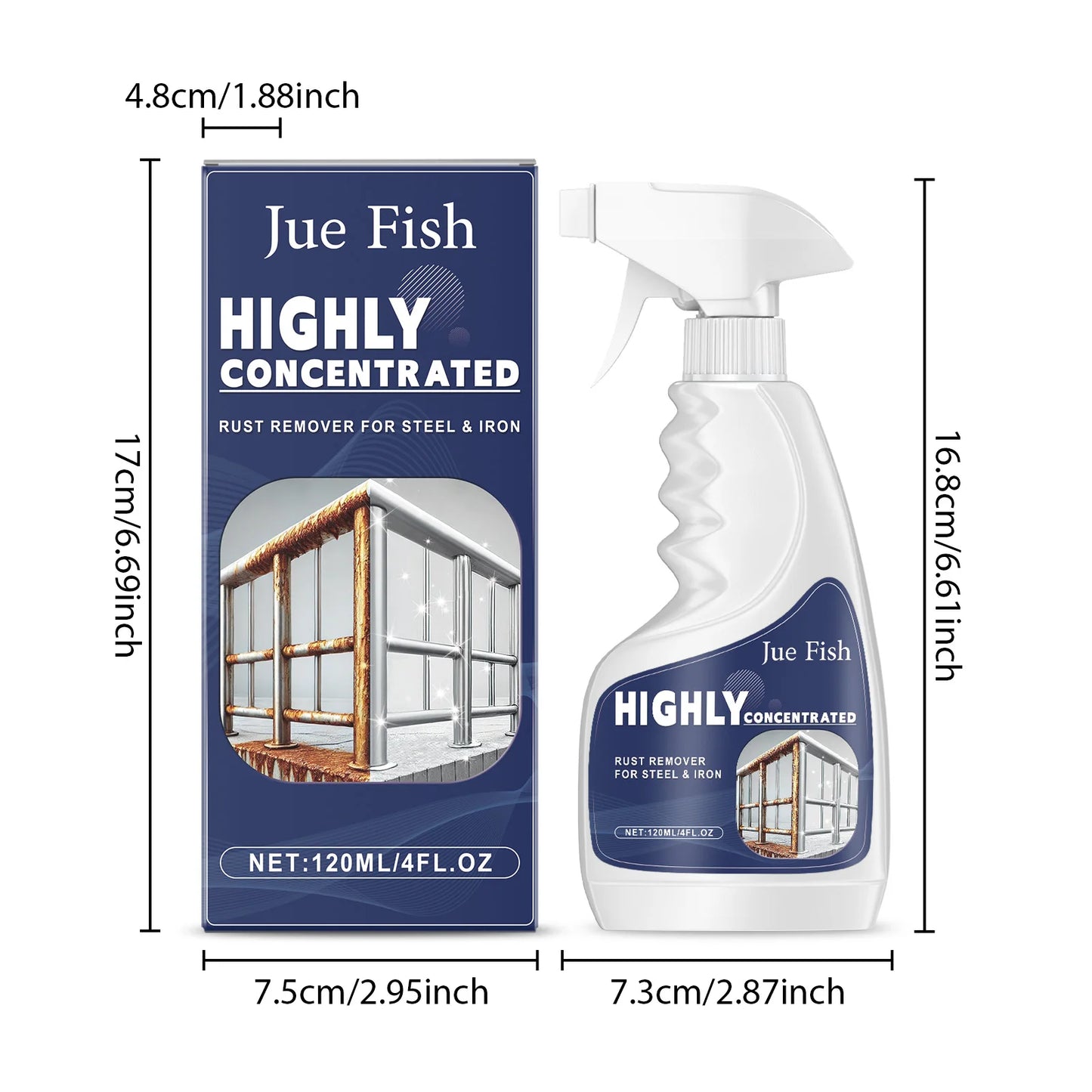 Heavy Duty Stainless Steel Rust Remover & Metal Polish 120ml