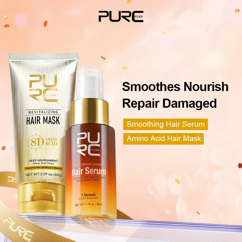 PURC Amino Acids Hair Mask & Serum Set – Smooth & Nourish