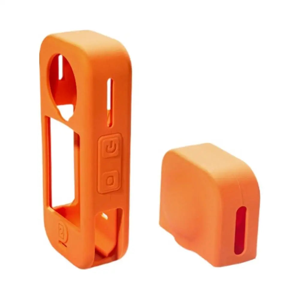 Silicone Protective Cover For Insta360 X4 Air Silicone Case: Protection For Your Sports Camera Sports Action Video Cameras Acc Peaceful Pleasures Health and Wellness Orange