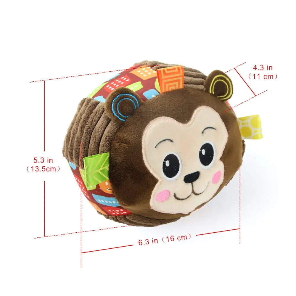 Plush Dog Voice Toys Balls Soft Fur Rattan Moving Ringtones Fun