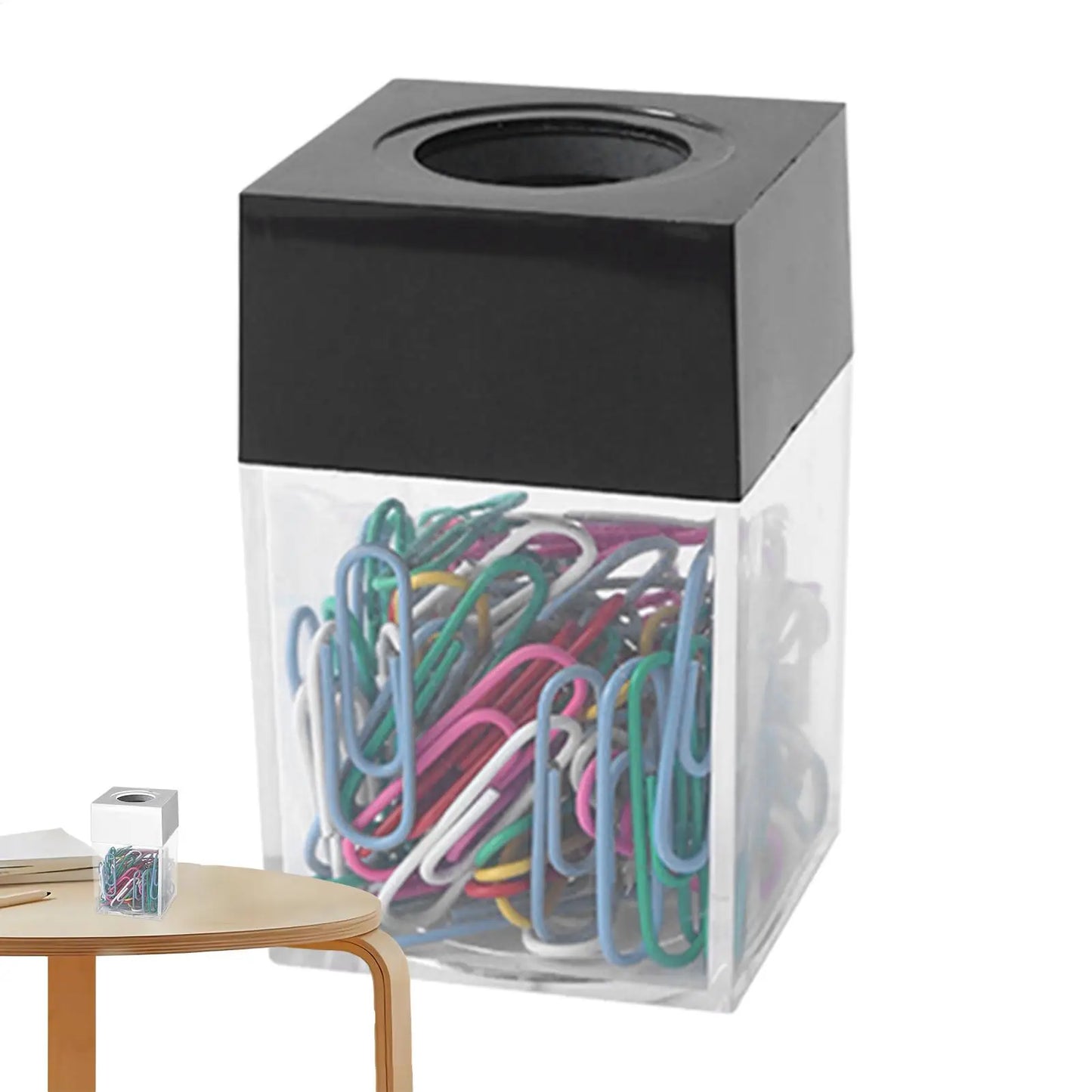Magnetic Paper Clip Dispenser | High Capacity Desk Organizer